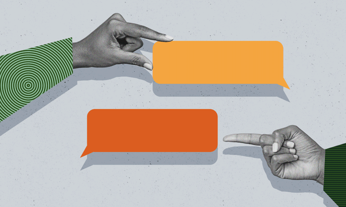 Empty chat  to signify the need to build negotiation skills 