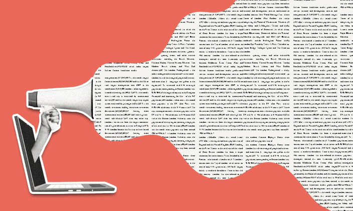 An open laptop with a megaphone representing a new three-year Bachelor's in Criminal Justice